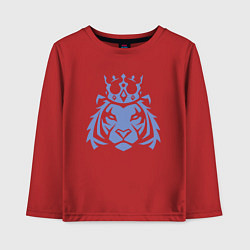 Лонгслив хлопковый детский Царь Тигр, цвет: красный