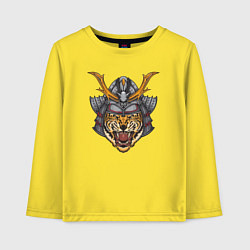 Лонгслив хлопковый детский Tiger Samurai, цвет: желтый