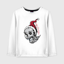 Лонгслив хлопковый детский Crazy New Year, цвет: белый