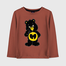 Лонгслив хлопковый детский Wu-Tang Bear, цвет: кирпичный
