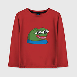 Лонгслив хлопковый детский Pepe happy Пепе хеппи, цвет: красный