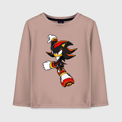 Лонгслив хлопковый детский SonicSW, цвет: пыльно-розовый