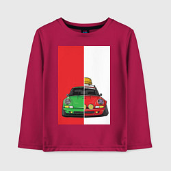 Лонгслив хлопковый детский Concept car, цвет: маджента