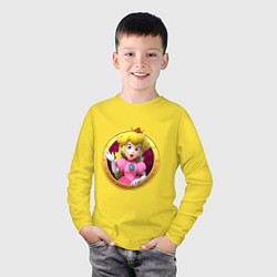 Лонгслив хлопковый детский HeachHead, цвет: желтый — фото 2