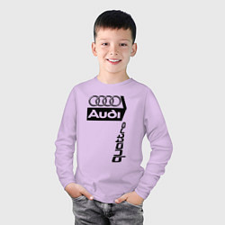 Лонгслив хлопковый детский АудиAudi, цвет: лаванда — фото 2