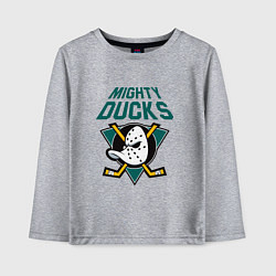 Лонгслив хлопковый детский Анахайм Дакс, Mighty Ducks, цвет: меланж