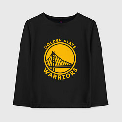 Лонгслив хлопковый детский Golden state Warriors NBA, цвет: черный