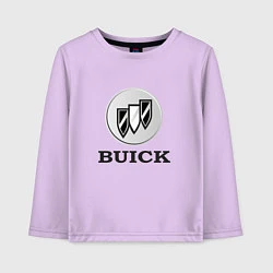 Лонгслив хлопковый детский Gray gradient Logo Buick, цвет: лаванда