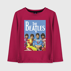Лонгслив хлопковый детский The Beatles - world legend!, цвет: маджента
