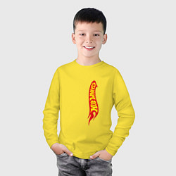 Лонгслив хлопковый детский Эмблема Hot Wheels, цвет: желтый — фото 2
