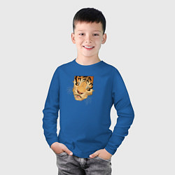 Лонгслив хлопковый детский Моська Тигрёнка, цвет: синий — фото 2