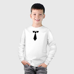 Лонгслив хлопковый детский Для онлайн встреч, цвет: белый — фото 2