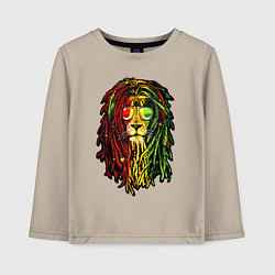 Лонгслив хлопковый детский Jam lioN, цвет: миндальный