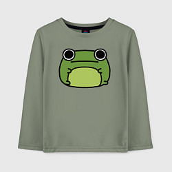 Лонгслив хлопковый детский Frog Lucky, цвет: авокадо
