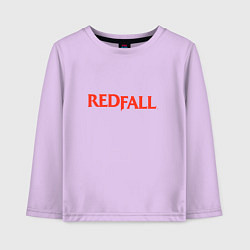 Лонгслив хлопковый детский Radfall логотип, цвет: лаванда