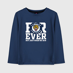 Лонгслив хлопковый детский Florida Panthers Флорида Пантерз FOREVER NOT JUST, цвет: тёмно-синий