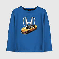 Лонгслив хлопковый детский Honda Concept Motorsport, цвет: синий