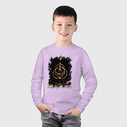 Лонгслив хлопковый детский ELDEN RING SYMBOL LOGO, цвет: лаванда — фото 2