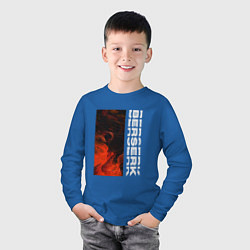 Лонгслив хлопковый детский Броня Берсерка арт, цвет: синий — фото 2
