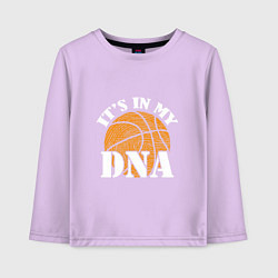 Детский лонгслив ДНК Баскетбол