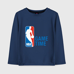 Лонгслив хлопковый детский NBA Game Time, цвет: тёмно-синий