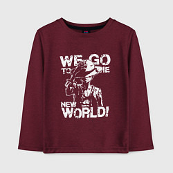 Детский лонгслив WE GO TO THE NEW WORLD ВАНПИС