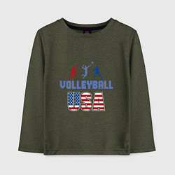 Детский лонгслив USA - Volleyball