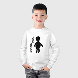 Лонгслив хлопковый детский DEPECHE MODE Dave Gahan, цвет: белый — фото 2