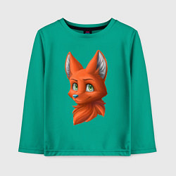 Детский лонгслив Милая лисичка Cute fox