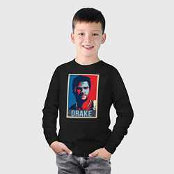 Лонгслив хлопковый детский Uncharted Drake, цвет: черный — фото 2