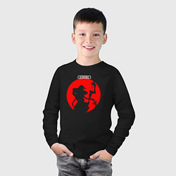Лонгслив хлопковый детский Силуэт Рокси Мигурдии, цвет: черный — фото 2