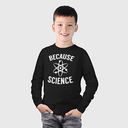 Лонгслив хлопковый детский Atomic Heart: Because Science, цвет: черный — фото 2