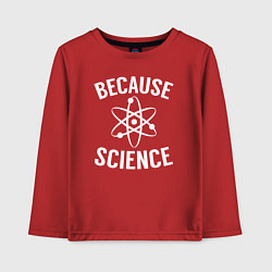 Лонгслив хлопковый детский Atomic Heart: Because Science, цвет: красный