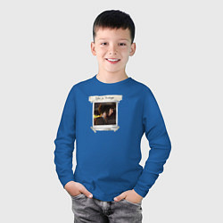 Лонгслив хлопковый детский Фото Макс, цвет: синий — фото 2