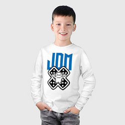 Лонгслив хлопковый детский JDM Japan Hero, цвет: белый — фото 2