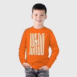 Лонгслив хлопковый детский ЮВЕНТУС - FS, цвет: оранжевый — фото 2