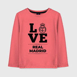 Детский лонгслив Real Madrid Love Классика