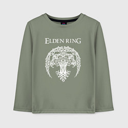 Лонгслив хлопковый детский ДРЕВО ELDEN RING, цвет: авокадо