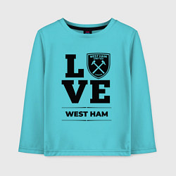 Детский лонгслив West Ham Love Классика