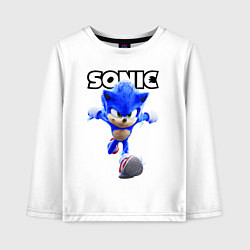 Лонгслив хлопковый детский Sonic the Hedgehog 2022, цвет: белый