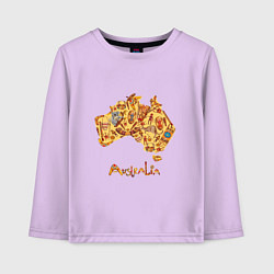 Детский лонгслив АВСТРАЛИЯ КОНТИНЕНТ
