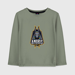 Лонгслив хлопковый детский God Anubis, цвет: авокадо