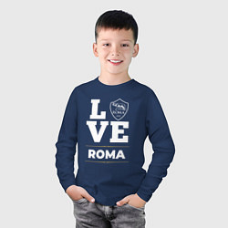 Лонгслив хлопковый детский Roma Love Classic, цвет: тёмно-синий — фото 2