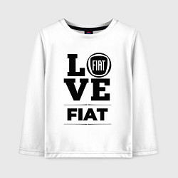 Лонгслив хлопковый детский Fiat Love Classic, цвет: белый