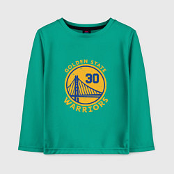 Лонгслив хлопковый детский GS Warriors, цвет: зеленый