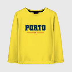 Лонгслив хлопковый детский Porto FC Classic, цвет: желтый