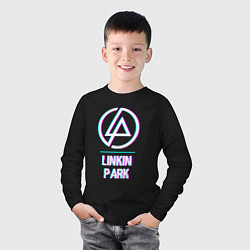 Лонгслив хлопковый детский Linkin Park Glitch Rock, цвет: черный — фото 2