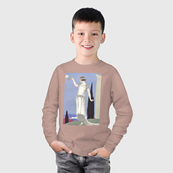 Лонгслив хлопковый детский Robe du Soir, de Worth Муза, цвет: пыльно-розовый — фото 2