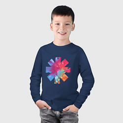 Лонгслив хлопковый детский RHCP Color, цвет: тёмно-синий — фото 2