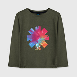 Лонгслив хлопковый детский RHCP Color, цвет: меланж-хаки